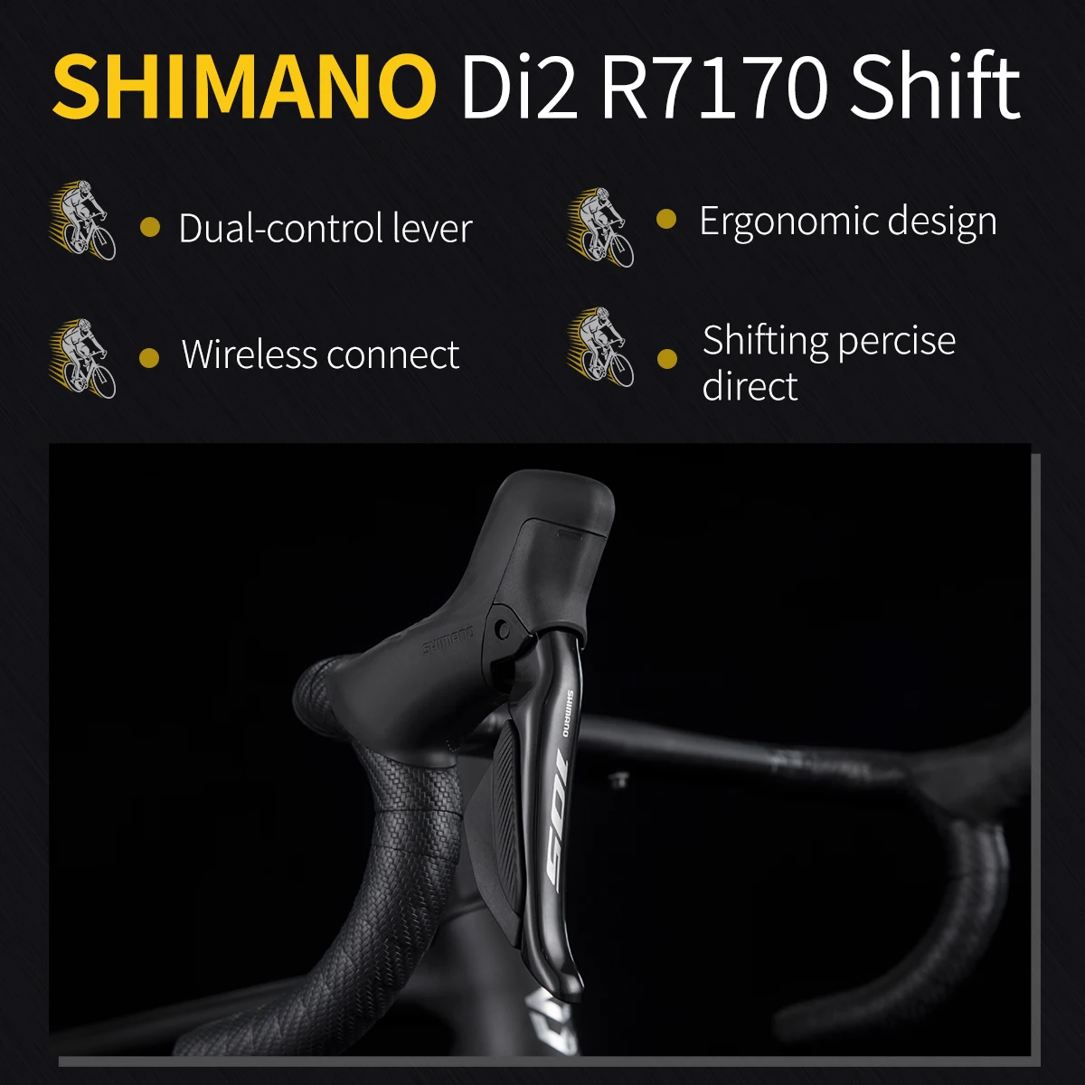 SAVA 105 Di2 24速ロードバイク、7.8kgフルカーボンファイバー 