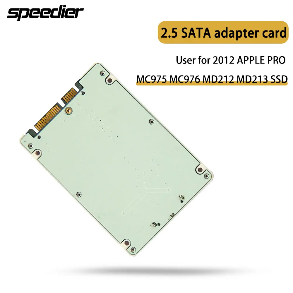

2,5 SATA адаптер карты для 2012 APPLE PRO A1425 A1398 MC975 MC976 MD212 MD213 ME662 ME664 ME665 SSD