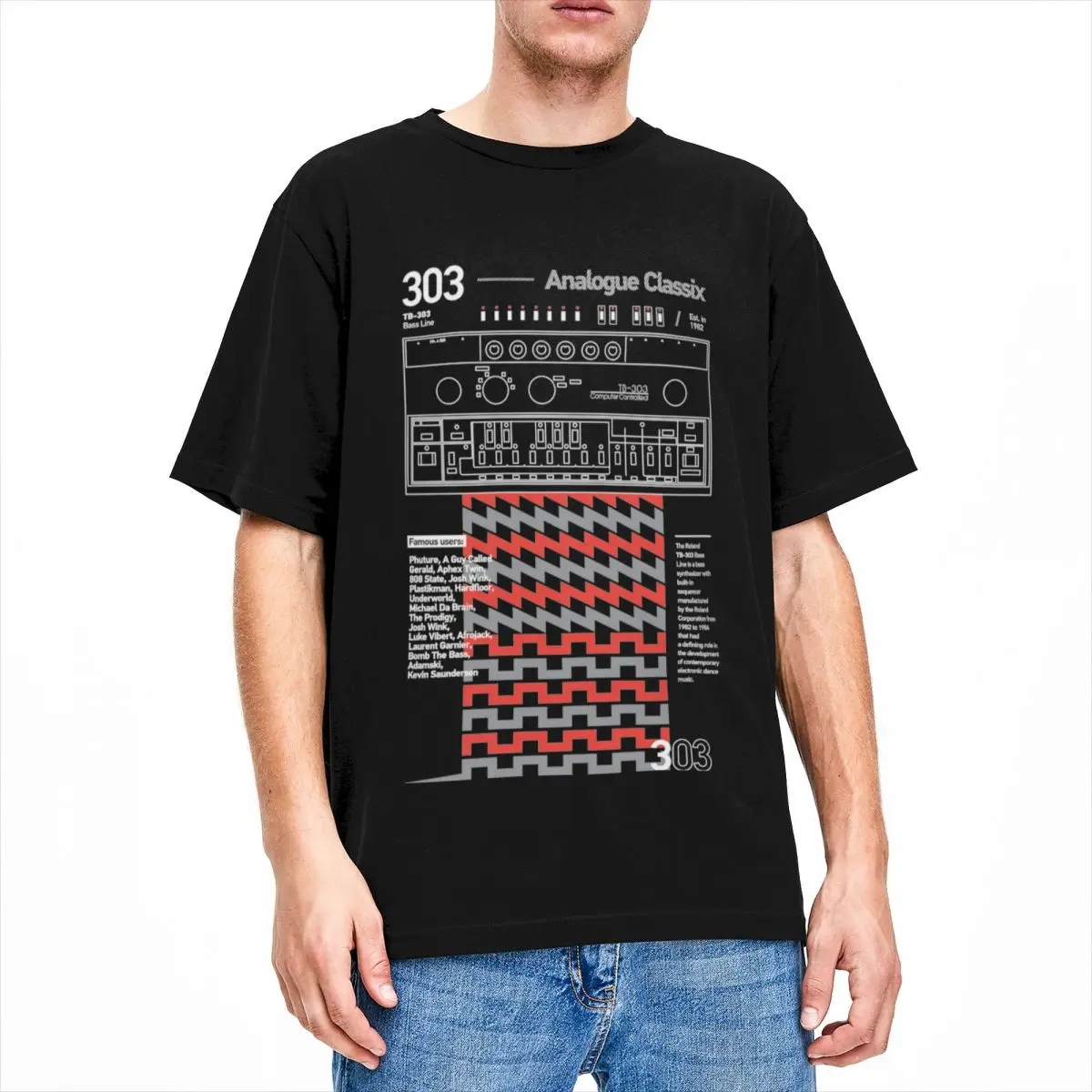 Roland Tb-303 Tb 303 T Shirt Merch Cyclone Analogico Tt303 Vestiti In Puro Cotone Novità T-Shirt Stampata
