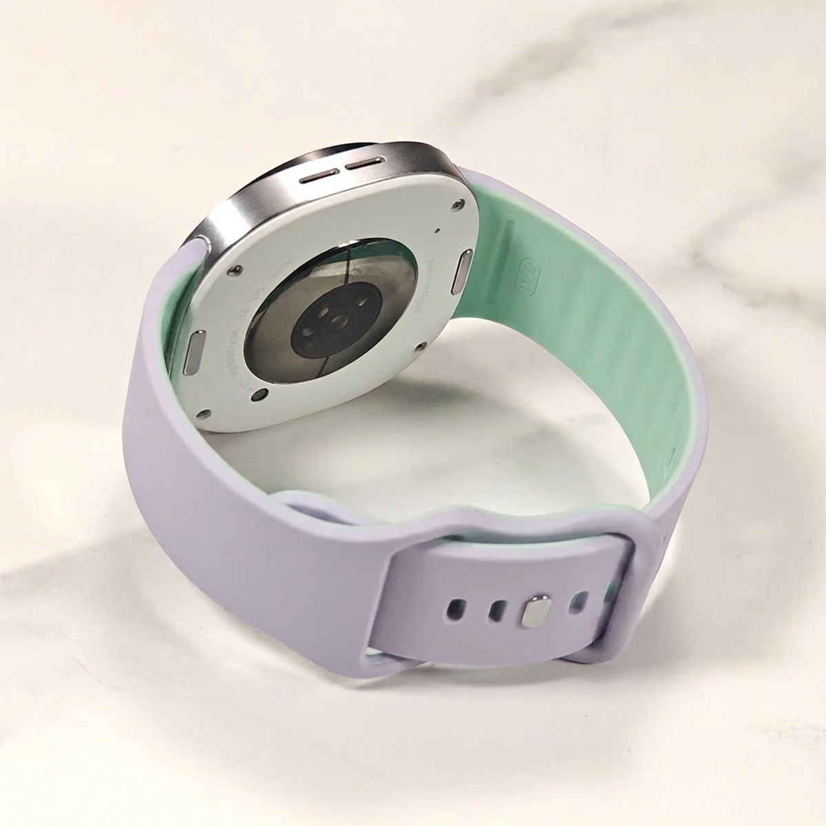 Two-Tone Silicone Strap for Smartwatch - Original Bracelet Watchband, 40mm-46mm Adjustable Belt