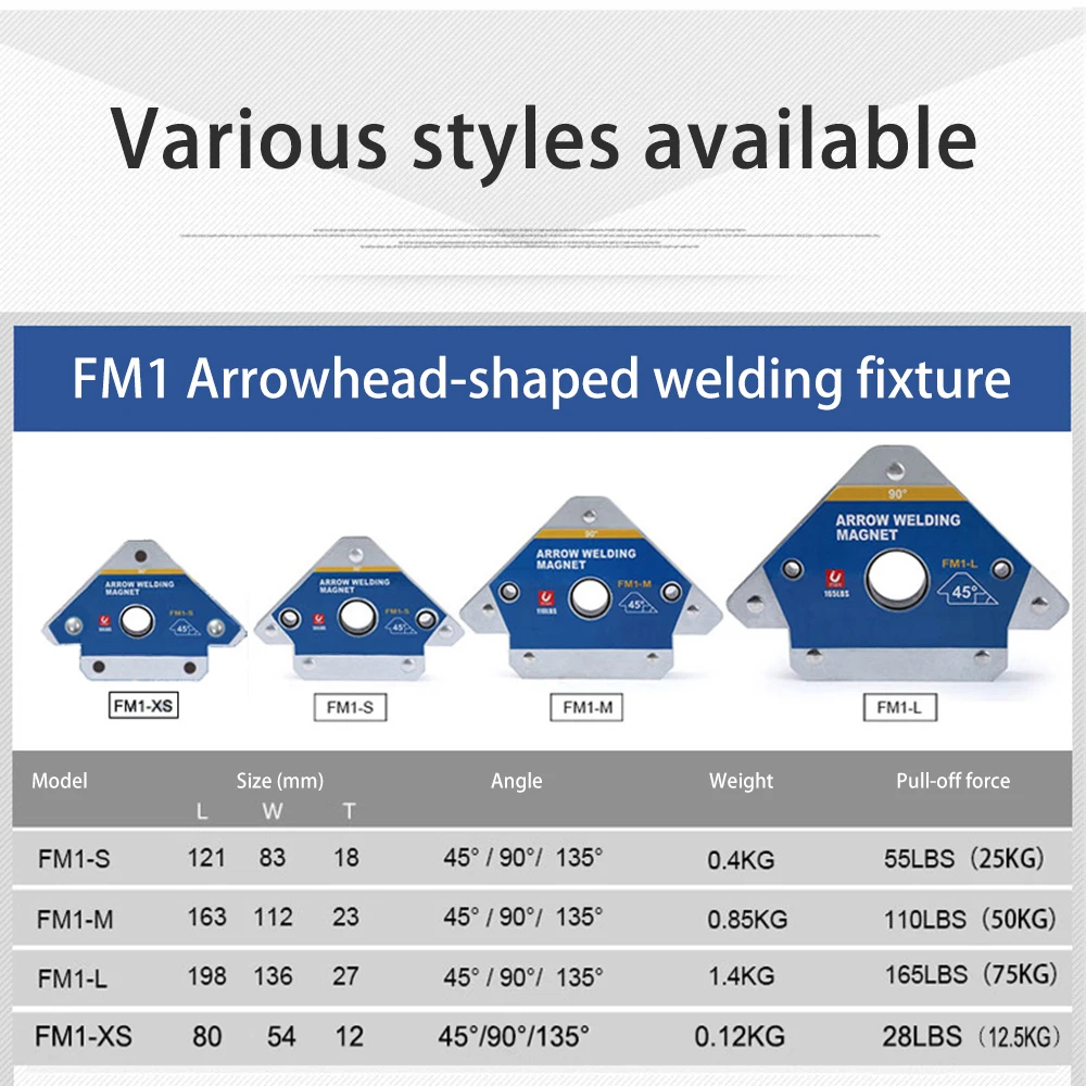 12.5-75KG Magnetic Welding Holders Fixer Multi-angle Solder Magnet Auxiliary Locator Weld Fixer Positioner Welding Soldering