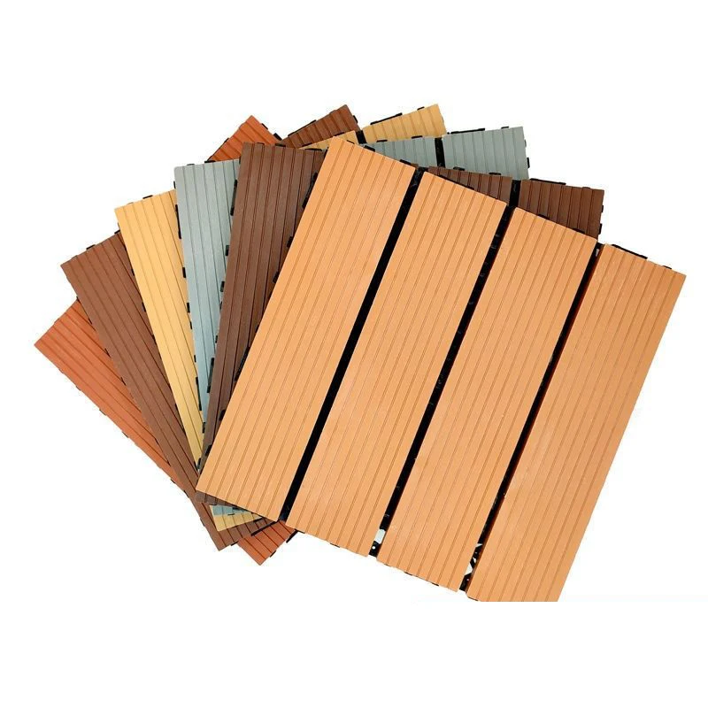 DIY Plastic Wood Flooring for Balcony Bathroom Courtyard Garden Terrace-Outdoor Splicing Waterproof Anti-Slip Floor Mat