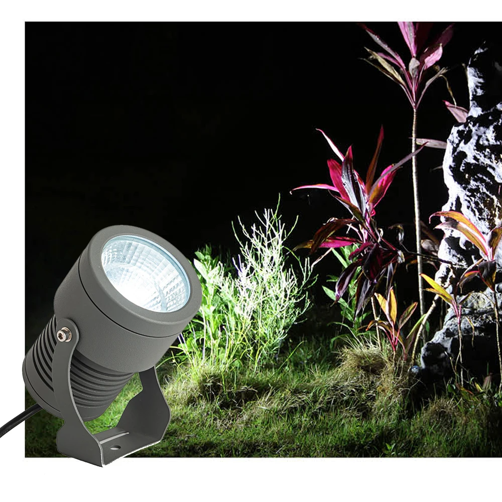 High power new led lawn lamp for outdoor garden light spotlight10w15w grey housing waterproof IP65 lawn garden lamp project линза rudy project tralyx polar 3fx grey le395903