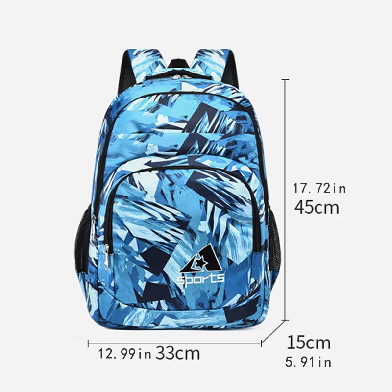 Large-capacity travel backpack, durable and wear-resistant, suitable for campus and commuting as a laptop backpack