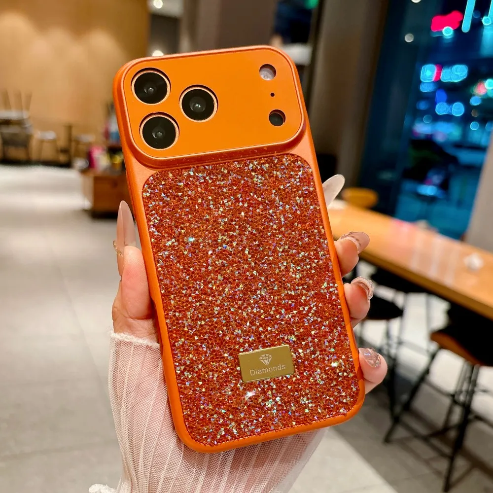 Luxury Bling Glitter Lens Protective Back Cover