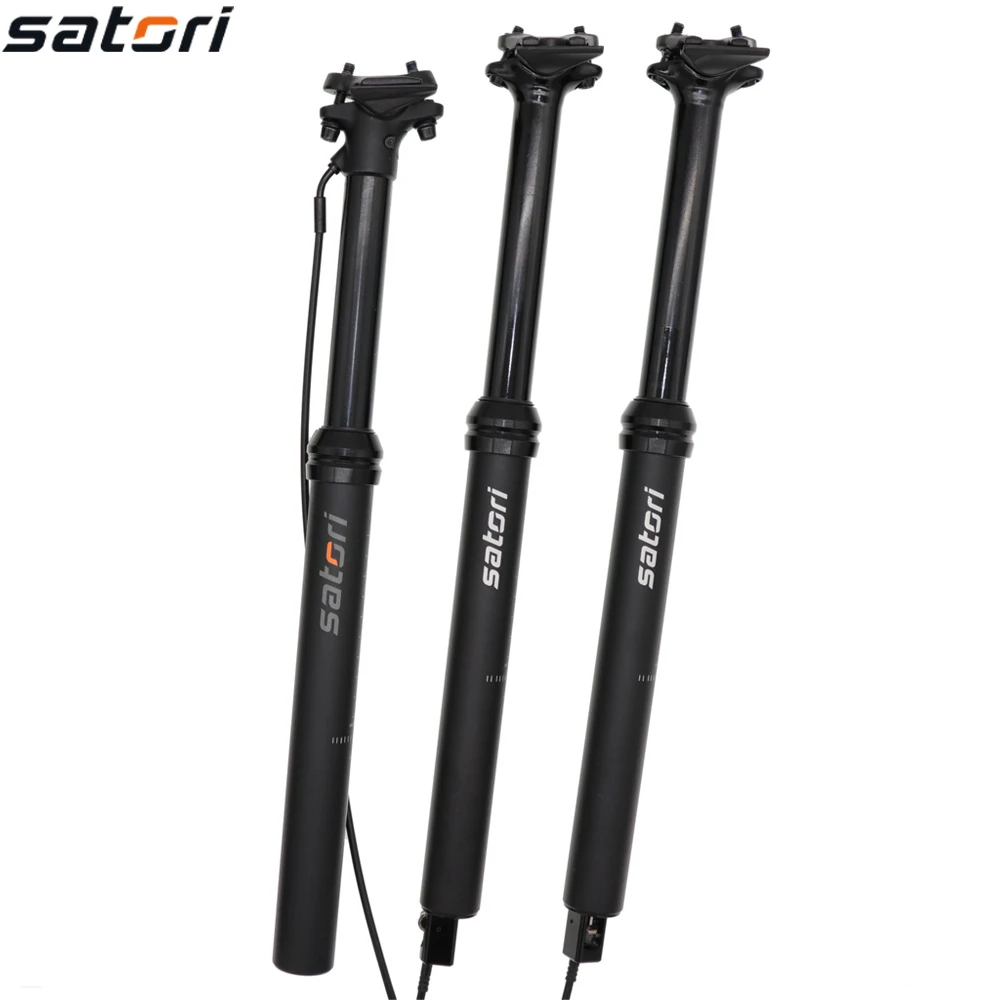 Satori Dropper Seatpost Adjustable Height Sorata Pro 150mm 125mm Internal External Cable Routing 30.9mm 31.6mm Remote Control Satori Dropper Seatpost Adjustable Height Sorata Pro 150mm 125mm Internal External Cable Routing 30.9mm 31.6mm Remote Control