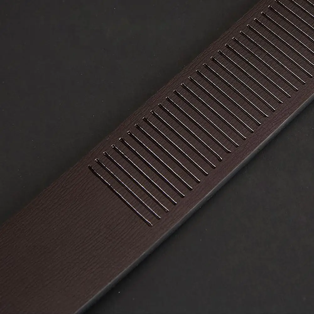 Genuine Leather Belt Black 3.2cm Wide Classic Luxury