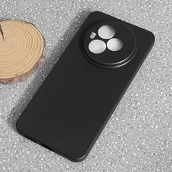 Sleek Black Matte TPU Silicone Case - Soft and Slim Protective Back Cover for TCL NxtPaper 60 Ultra (Black)