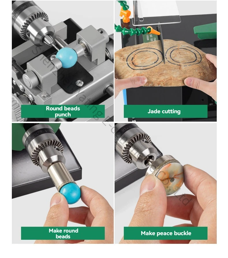 Electric Woodworking Polishing, Punching, Carving, Integrated Machine Jade and J