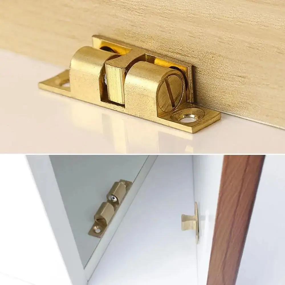 Description Picture 5 of itemDouble Spring Steel Ball Catch Latch for Furniture Cupboard Cabinet Door Damper Buffer Adjustable Closet Tension Latch Hardware