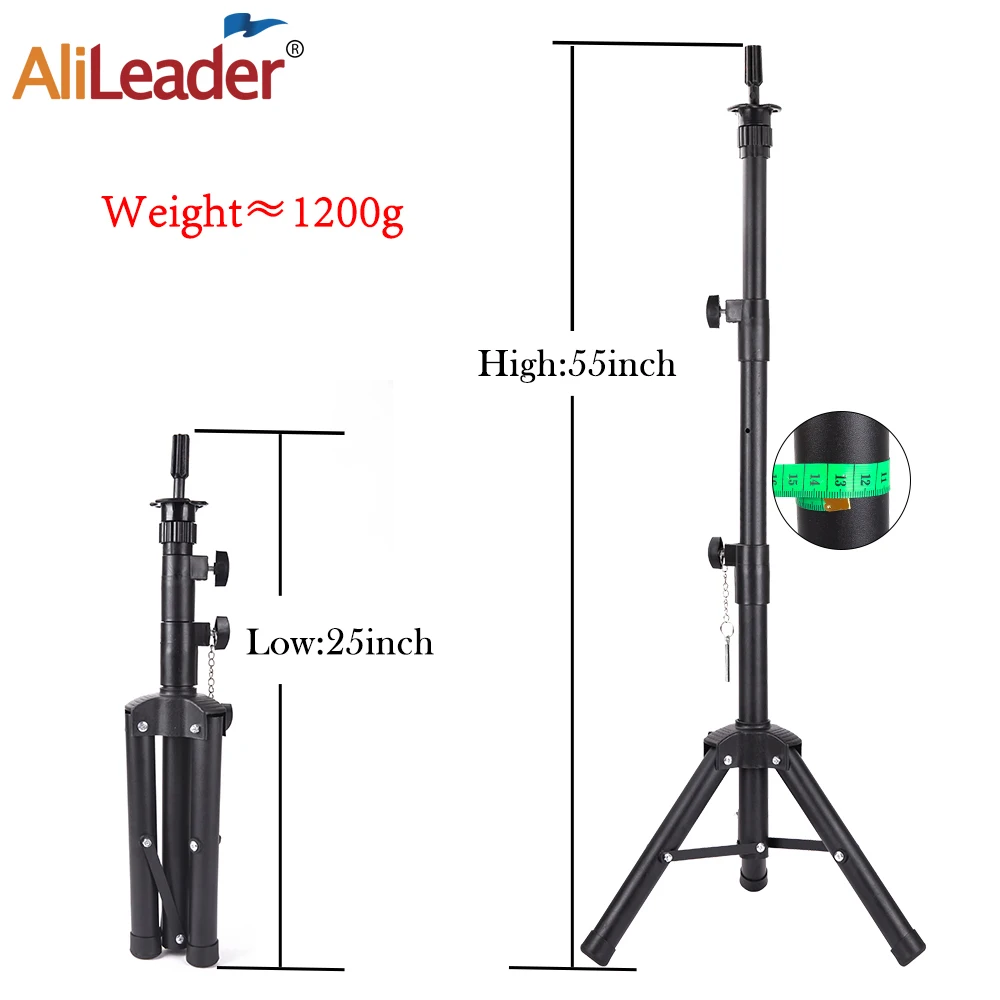 Wig Stand Alileader Wig Head With Tripod Stand 60Cm Strong Tripod With  African Mannequin Head Without Hair For Making Wig Stand With Head 230724  From Linjun09, $25.22