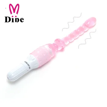 DIBE G-Spot Massager Adults Sex Shop  Sex Toys for Couples Masturbation Dildo Vibrator Stick Long Anal Butt Plug Beads Silicone 3