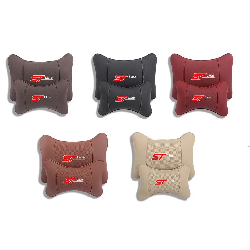 자동차 좌석 목 베개 가죽 머리 받침 요추 허리 지원 Ford Ranger Figo Focus EDGE Explorer Fiesta KA Mondeo Fusion