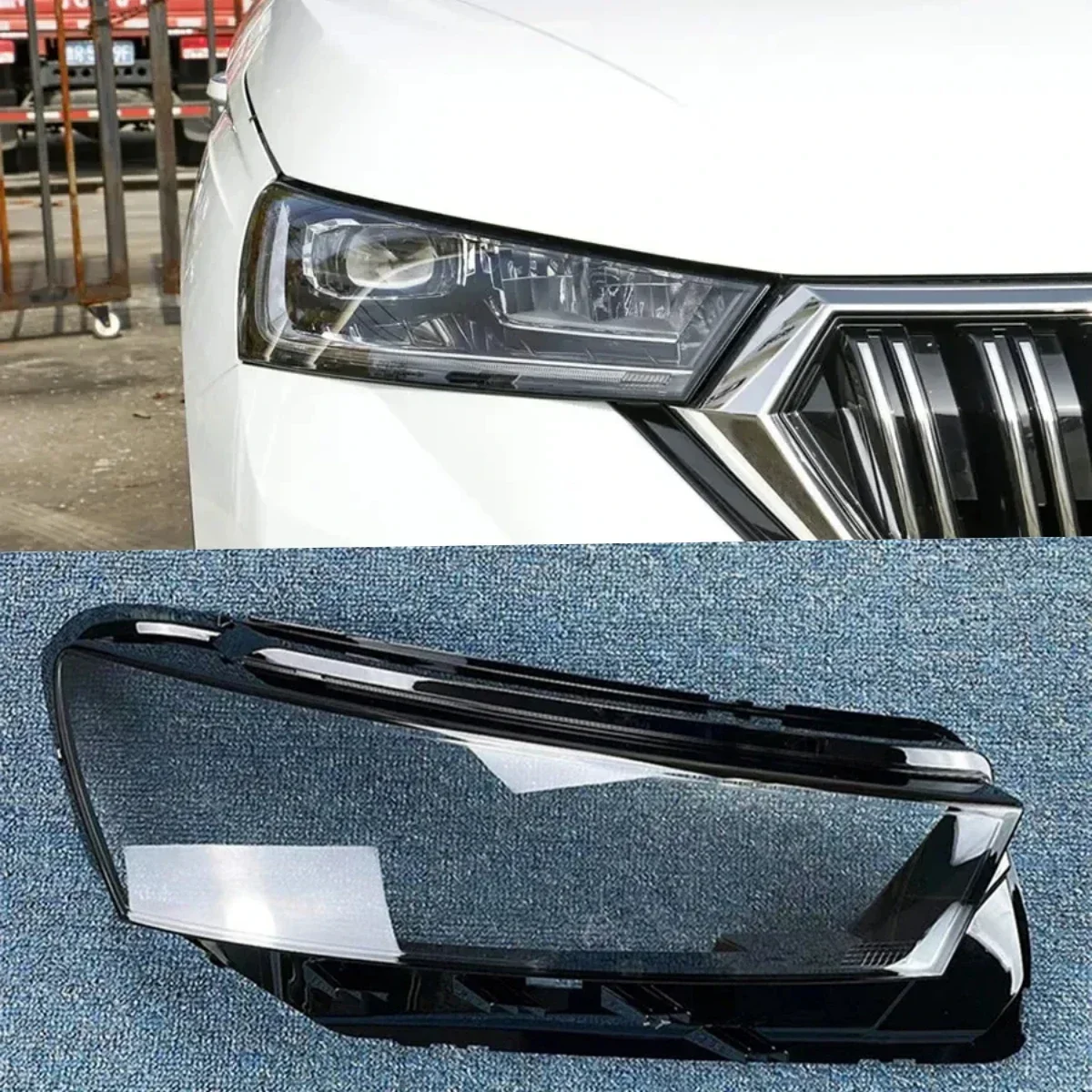 

Автомобильные аксессуары для Skoda Kamiq, накладка на переднюю фару, накладка на фару, прозрачный абажур, объектив из оргстекла, 2020, 2021, 2022, 2023