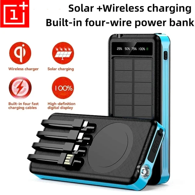 ONEPLUS 50000mAh 4-in-1 Solar Wireless Power Bank, Fast Charging Portable Charger 2
