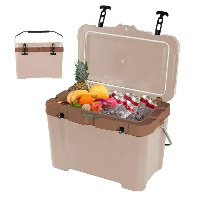 

Insulated Cooler Box Outdoor Ice Chest Cooler Box Impact-Resistant Travel Cooler For Picnic Outdoor Self-Driving Trips And