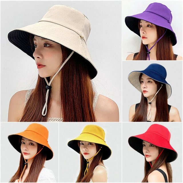Women Summer Bucket Hat Foldable Fisherman Cap Reversible Marguerite  Embroidery Sunscreen Hats Cotton Traveling Beach Wild Hats - AliExpress