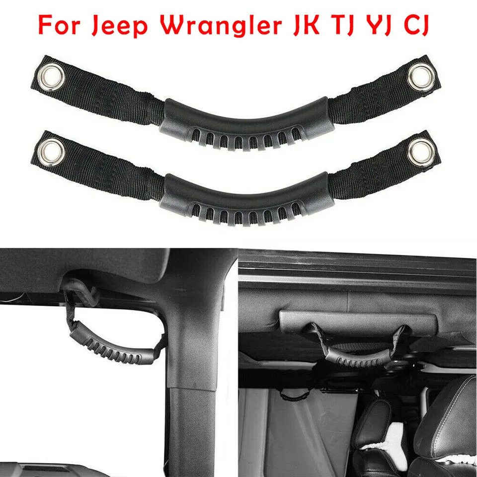 Rubber Grab Grip Interior Handles Door Handle Fit For Jeep