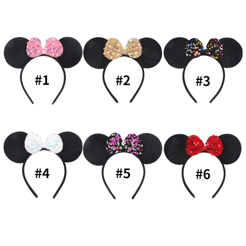1 Stück Mickey-Ohren-Haarband für Mädchen und Jungen, klassisches Polka-Dot-Schleifen-Haarband, Party, Cosplay, DIY-Haar-Accessoires, Geschenk für Frauen – Detail 5