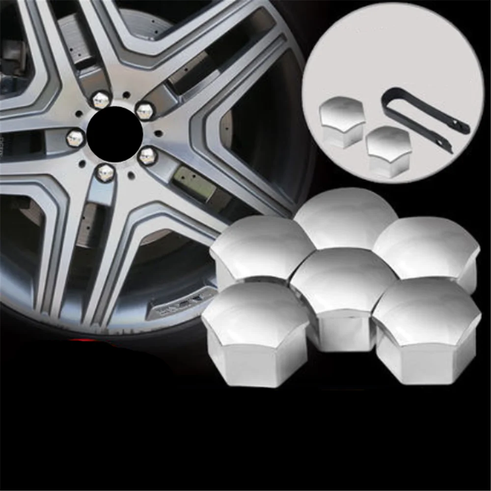 Car Wheel Nut Caps 20pcs for SEAT Leon 1 2 3 MK3 FR Cordoba Ibiza Arosa Alhambra Altea Exeo Toledo Formula Cupra