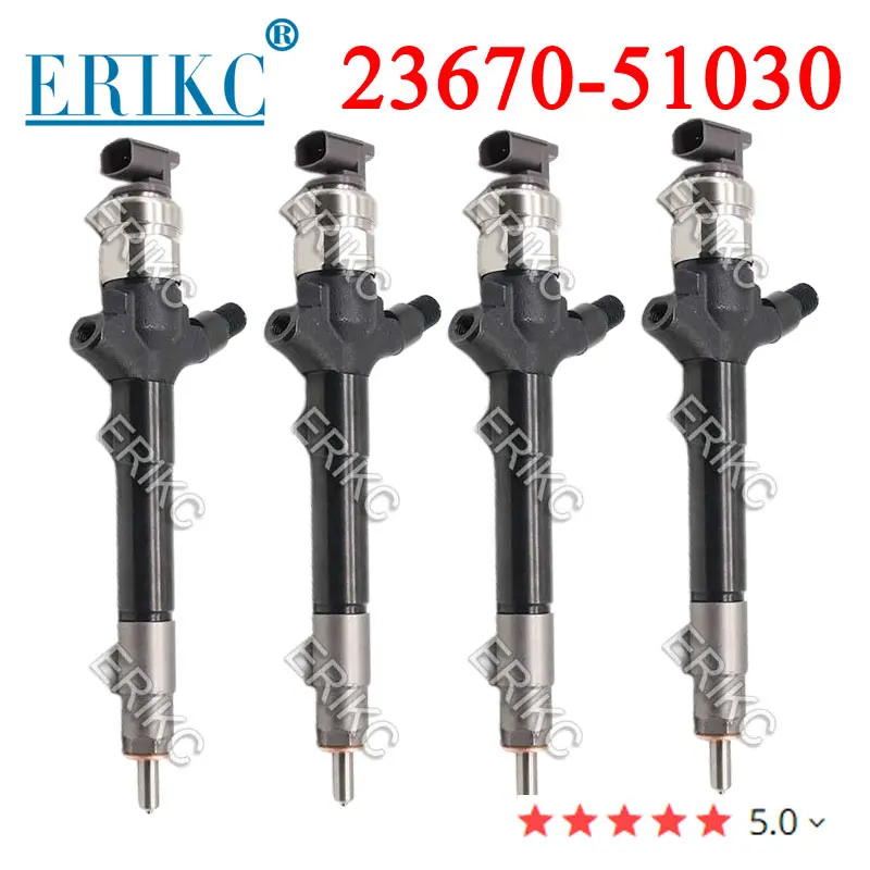 

4PCS 23670-51030 New Diesel Fuel Injector 095000-7710 Injection Nozzle Sprayer 095000-7711 for Toyota Land Cruiser 200 V8