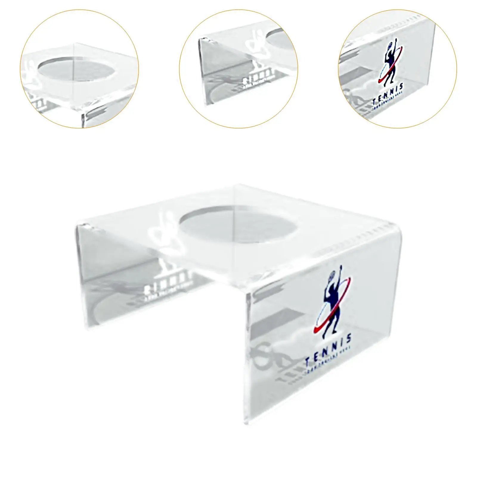 Tennis Ball Display Holder Small Ball Stand Sphere Hoder Clear Acrylic Softball Baseball Holder for Desktop Ornaments