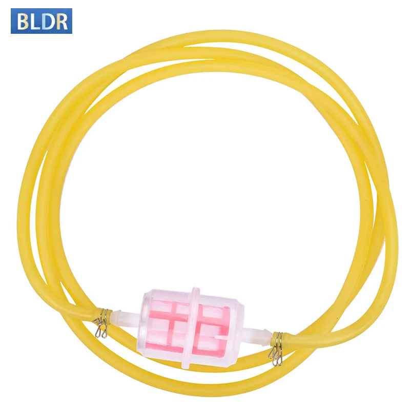 

Motorbike Petrol Gas Gasoline Liquid Oil Cup Fuel Filter and Yellow Fuel Tank Tube Tubing Pipe Hose Line & Clip Clamp Fastener