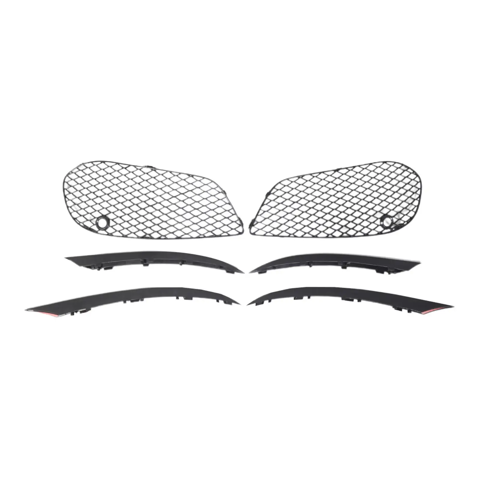Front Lower Fog Light Grille Set 2058854023 2058854123 Left and Right for Mercedes-benz C-class W205 Accessory Spare Parts