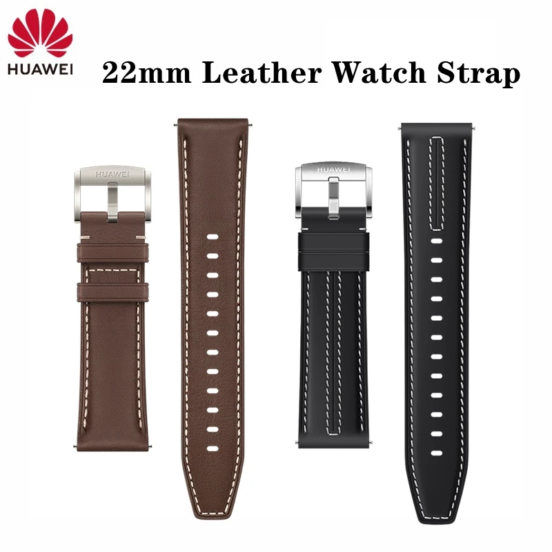 Premium Leather Watch Strap - 22mm, Vegan-Friendly