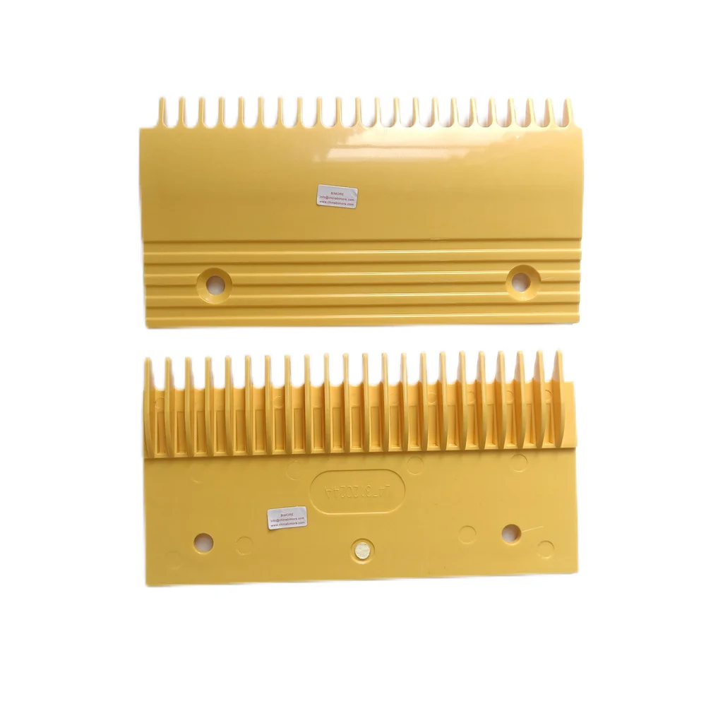 L4731A Escalator Yellow Plastic Comb Plate Middle 22T L 203 W 107 mm