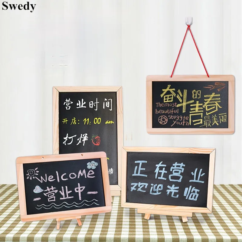 A4 Restaurants Weddings Table Number Chalkboard Blackbeard Sign Removable Chalk Board Stand Menu Price listing Display Board 10 pieces a6 waterproof chalkboard signs tables pvc erasable boards product name price tag display board