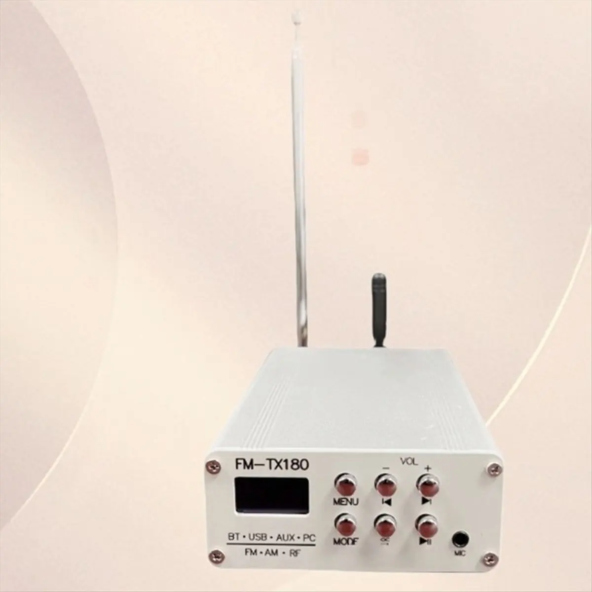 DT60 FM 송신기 다기능 스테레오 AM 중파파 송신기 블루투스 오디오 무선 송신기 US 플러그