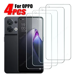 4 - Pack Tempered Glass Screen Protector with Full Glue Coverage - 4 Pieces (For Reno 5 Z)