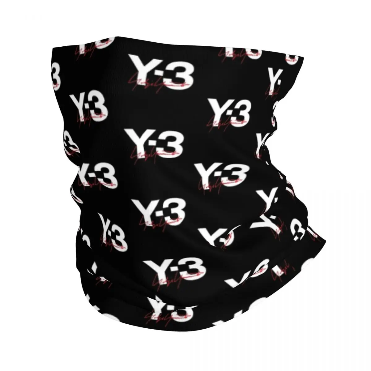 

Y-3 Y3 Yohji Yamamoto Bandana Neck Gaiter Printed Mask Scarf Warm Cycling Scarf Hiking Unisex Adult Windproof