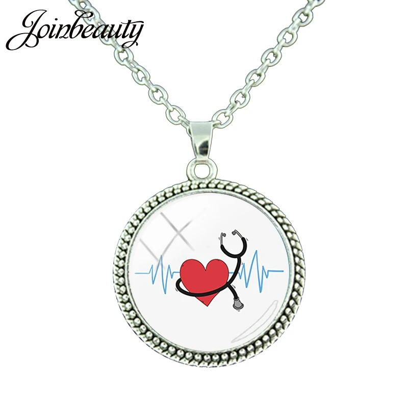 Long Chain Round Pendant Necklace 
