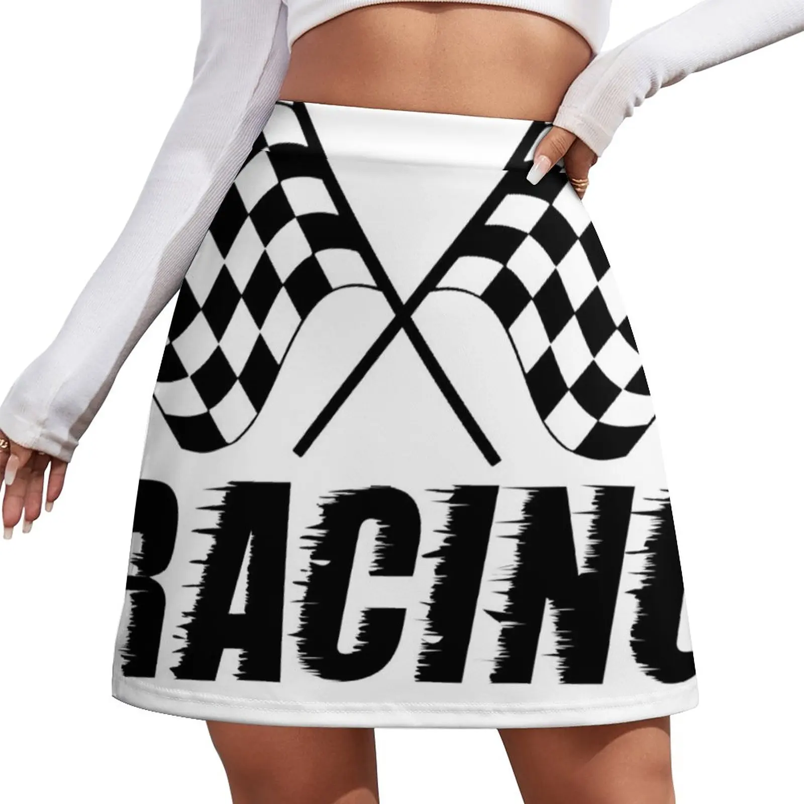 Checkered Flag Mini Skirt Women's summer skirts Women skirt