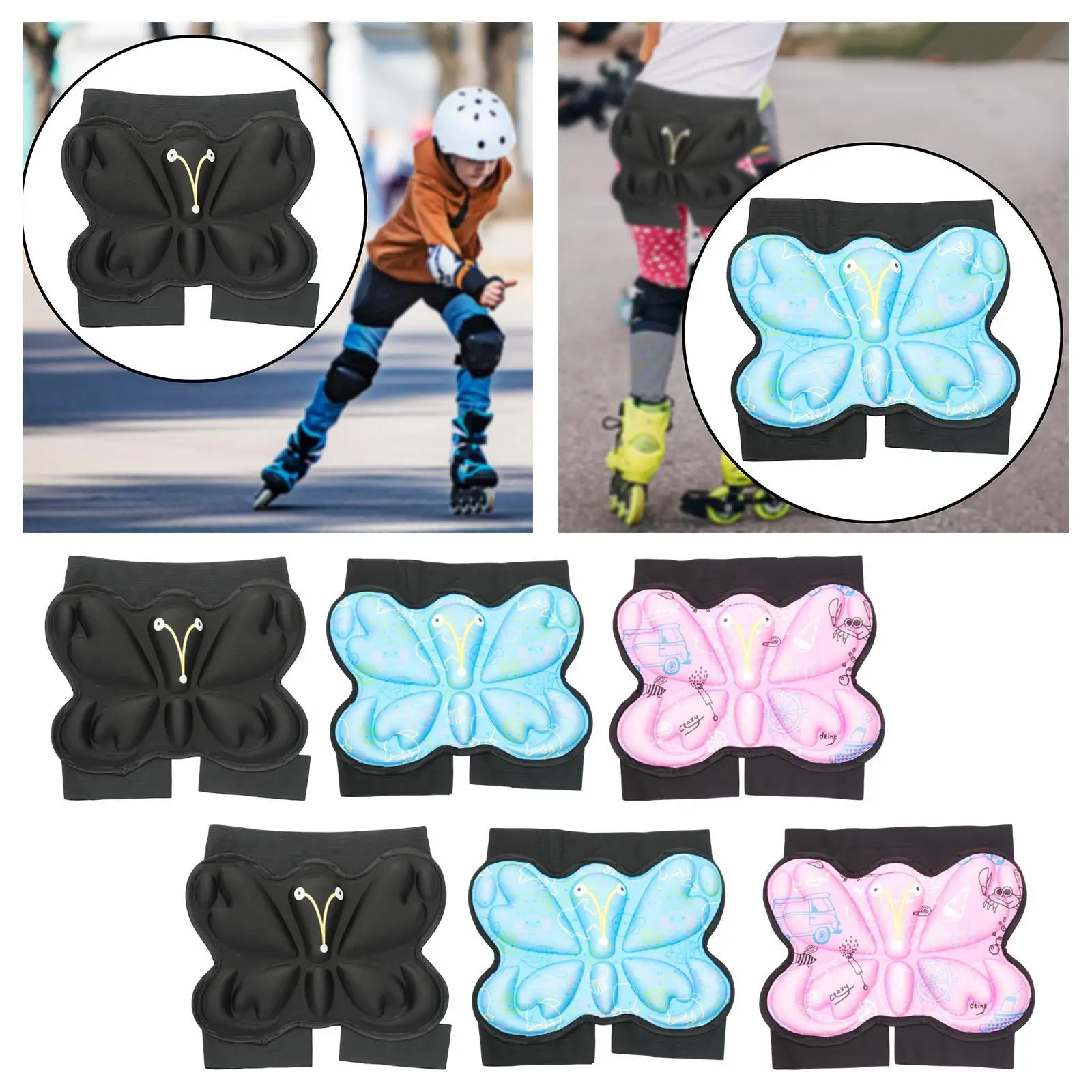 Hip Pad for Kids Figure Skating Boys Girls Thickened for Children Padded Hip