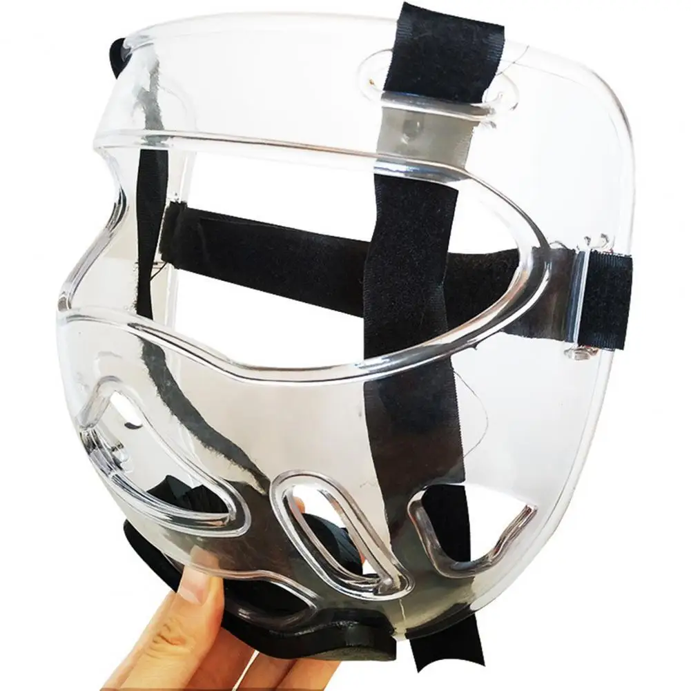 Clear Face Guard Clear Taekwondo Mask Detachable Gear Cover Face Cover Thickening Protector For Martial Arts Boxing Women Men martial arts mask