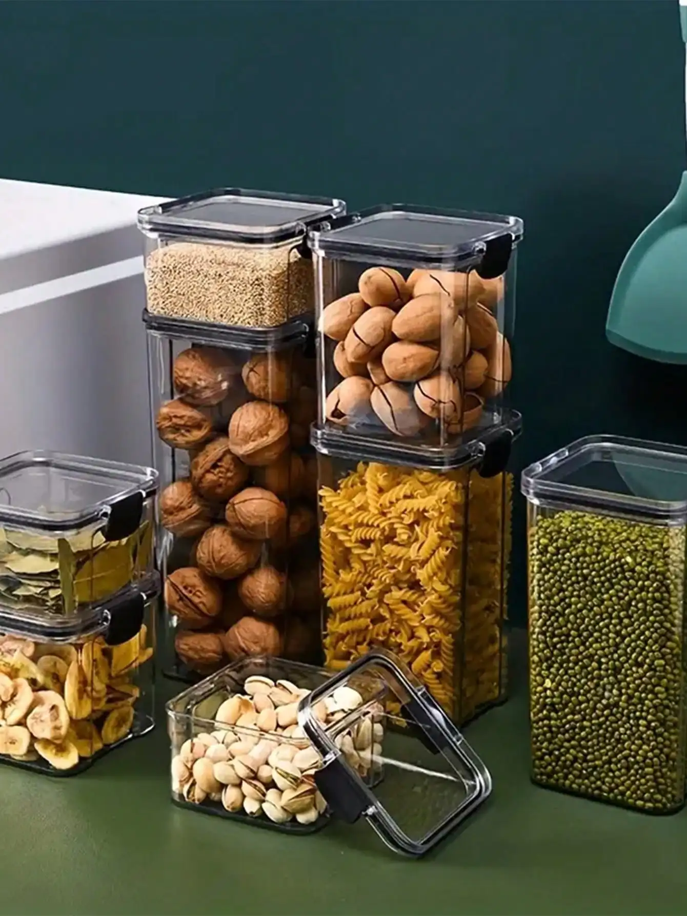 Food storage container transparent sealed storage container stacked sealed cans 1 piece