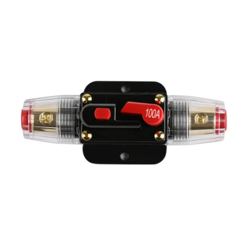 Resettable Circuit Breaker 20A 30A 40A 50A 60A 80A 100A 125A 150A Car Truck Resettable Fuse Short Protection Fuse Holder