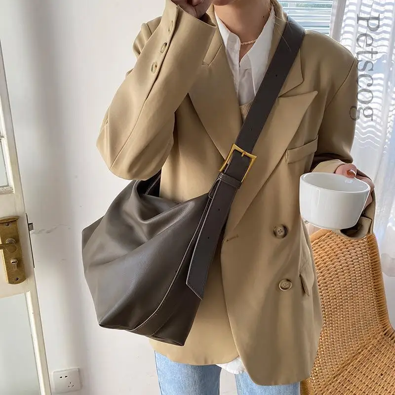 Casual Women Shoulder Bags PU Leather Shopper Bag Female Large Capacity Messenger Bags Soft Crossbody Handbags Bolsos Feminina
