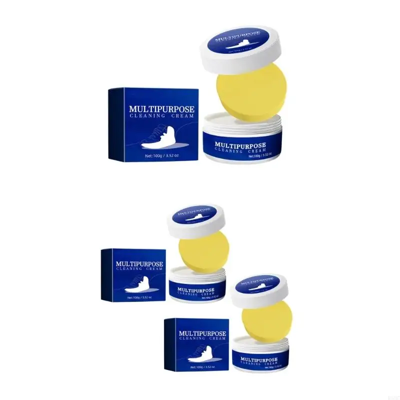 R58C Cleaning Cream for White Shoe Multi-functional Cleaner With Wipe Stain Remover Cleansing Maintenance Cream Of Sport Shoe