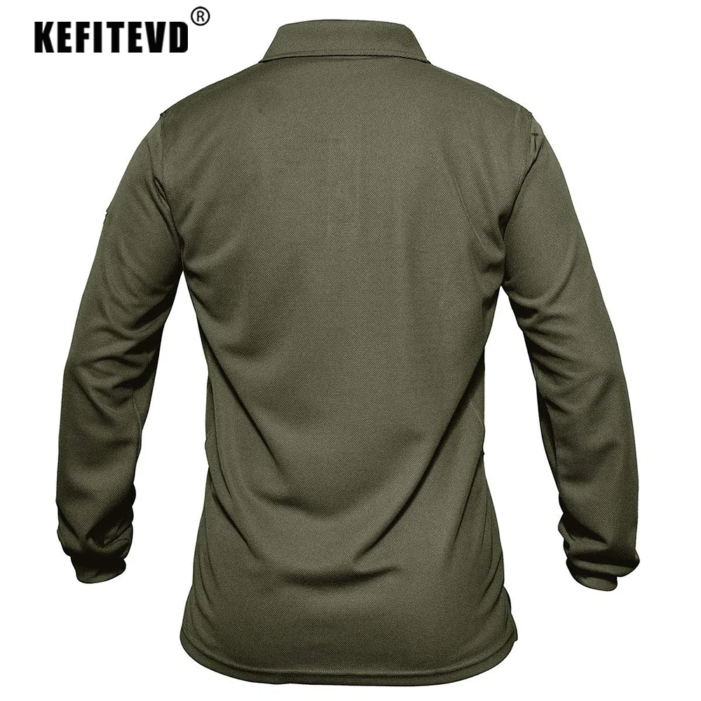 Mens T Shirts Fishing Shirts Men Long Sleeve Outdoor Polo Golf Hiking Camping Work