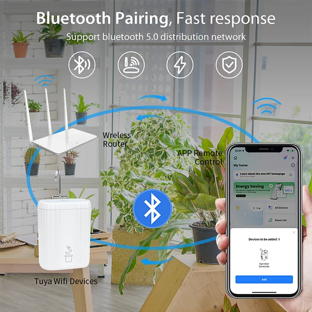 WIFI Intelligent Watering Device Pump Timed Automatic Drip Irrigation System Remote APP Controller for Garden Terrace 3