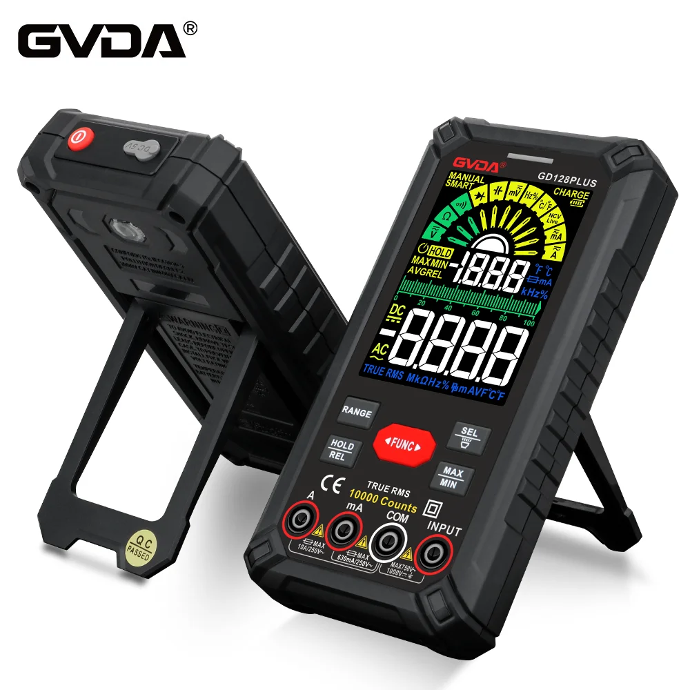 GVDA Professional Digital Multimeter True RMS Capacitance Tester