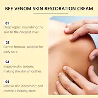 Crème de restauration de la peau au venin d'abeille, dissolvant de imperfections, réduit les rougeurs, barrière cutanée sensible, réparation, renouvellement de la peau, hydratant, 60g 5