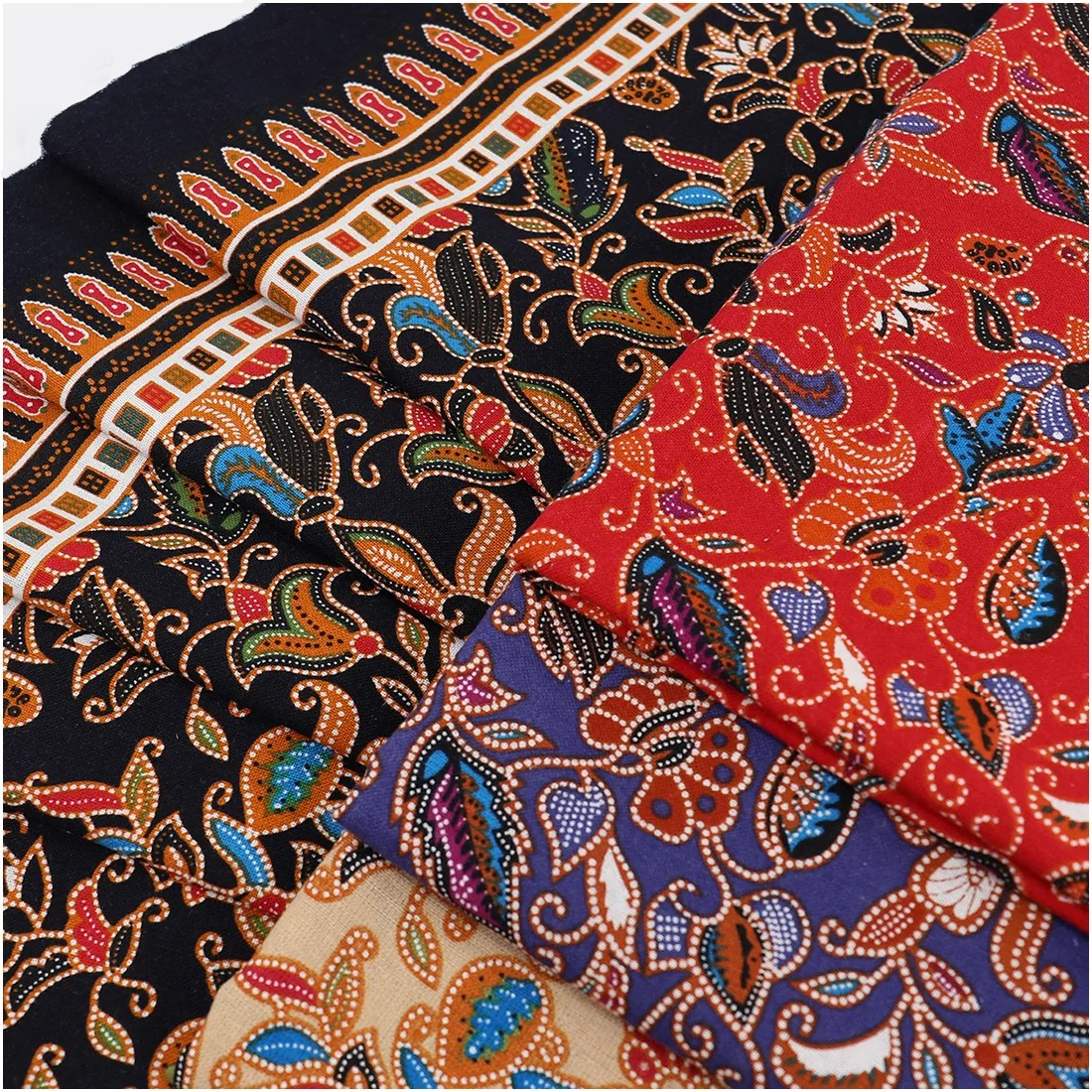 Ethnic style cotton linen printed fabric 145x50cm for handmade DIY clothing tablecloth decoration