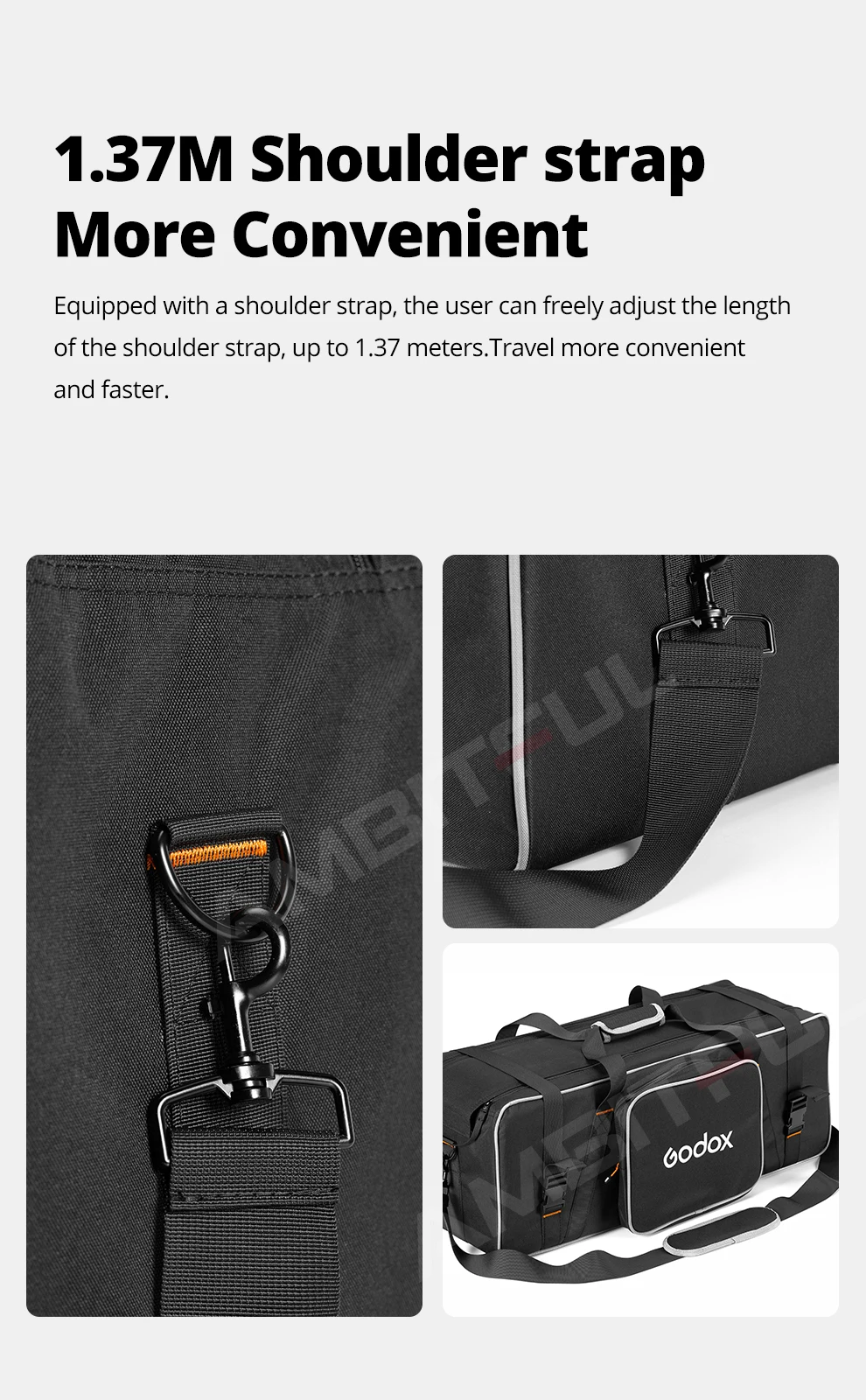 CB-05 Photography Photo Studio Flash Strobe Lighting Stand Set Carry Case bag