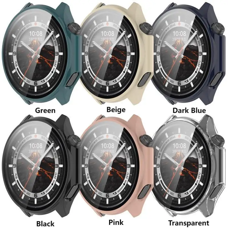 Tempered Glass Protective Case for Smart Watches - Durable Bumper Cover