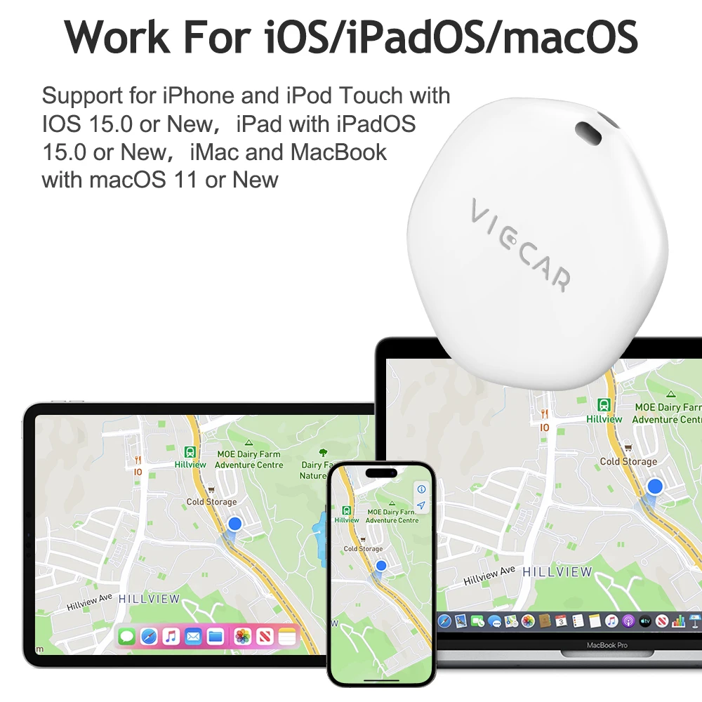Viecar DW01 MFI Mini Car Wireless GPS Locator For IOS/IMAC Find My Online Tracking Vehicle Realtime Tracking For Car Motorcycle